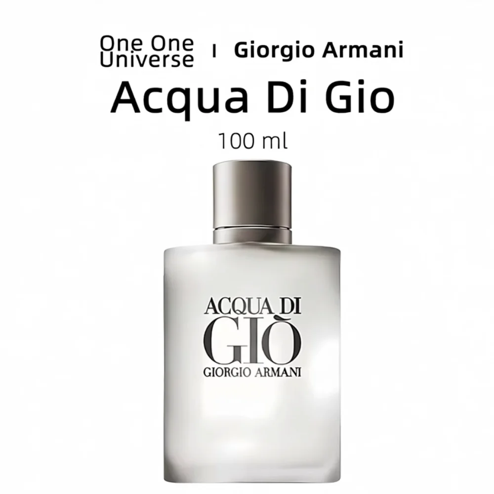 Armani Acqua di Gio EDT 100ml para Hombre, Giorgio Armani, Aroma Clásico, Fresco, Acuático y Amaderado, Perfume Ligero de Larga Duración en Spray