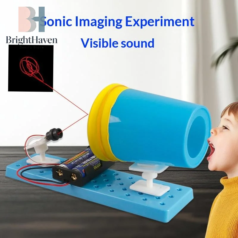 Kit d'expérimentation scientifique : Imagerie acoustique DIY pour ondes sonores visibles – Jouet artistique et scientifique pour expériences à domicile B.H.
