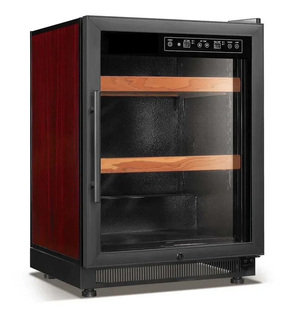 

Customized Home Wine Cooler Cellar Stainless Steel Restaurant Commercial Refrigerator Bar Drink Fridge Glass Door Under Counter