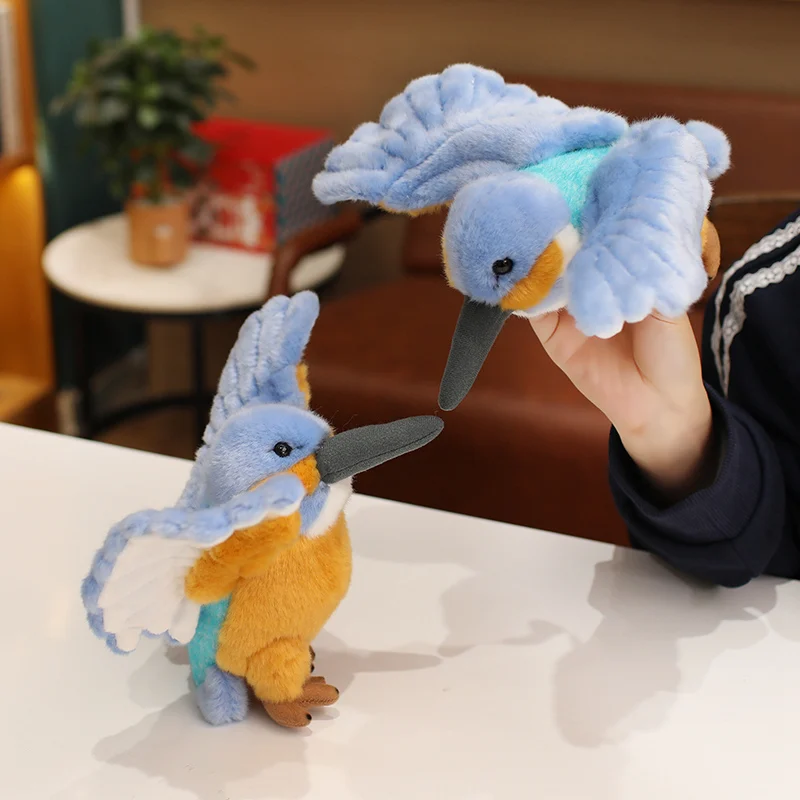 20CM 시뮬레이션 실물 같은 잉어새 플러시 장난감 봉제 인형 실제 새 동물 인형 어린이 선물 홈 데코