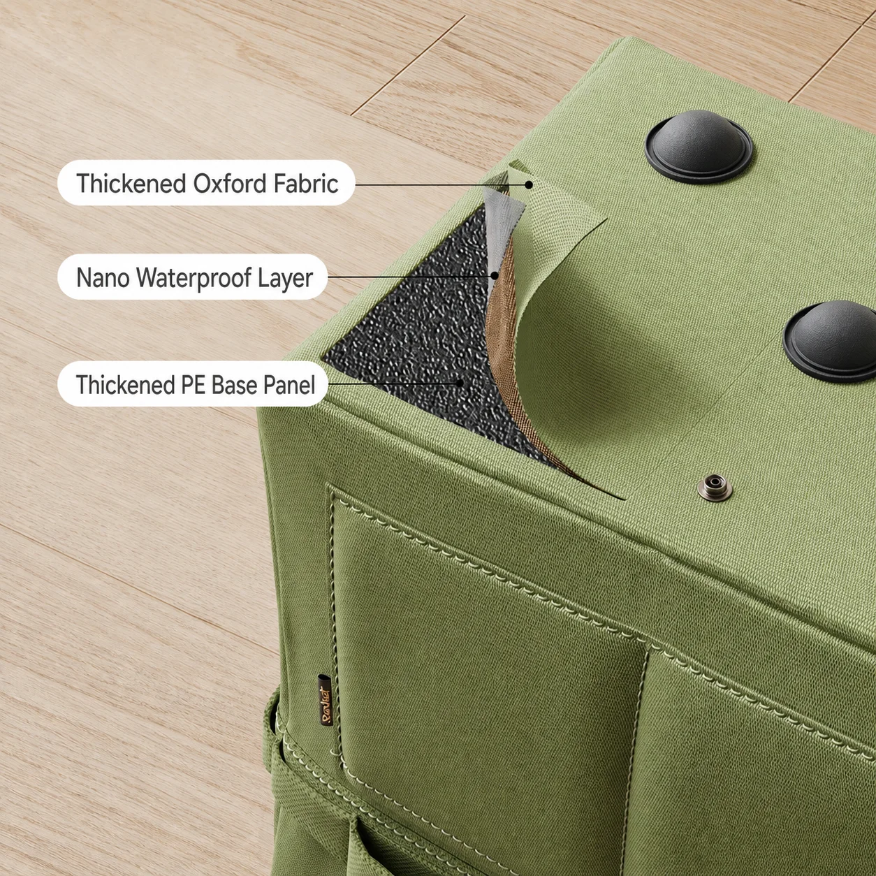 Tool Storage Bag Ergonomic Foldable Tool Bag Waterproof Tool Carrier Thickened For Bedroom Storage Outdoor Activities Travel