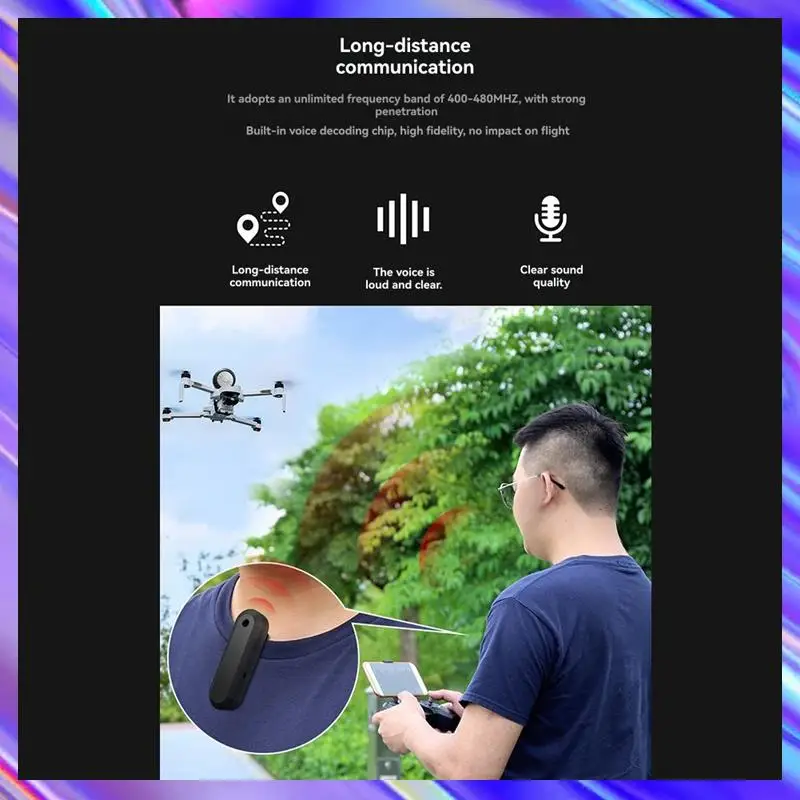 

A24U Сверхлегкий беспроводной динамик, устройство для скрипания, дистанционный громкоговоритель, универсальные аксессуары для дронов