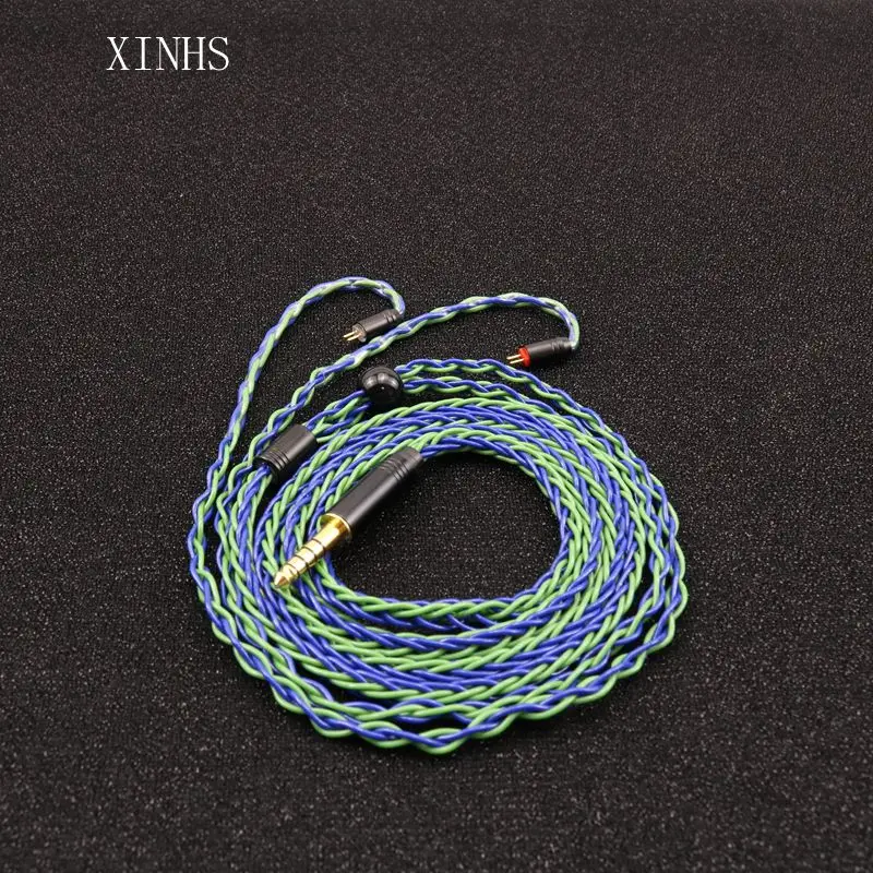 XINHS HS19 8-core green blue 5N single crystal copper headphone upgrade cable