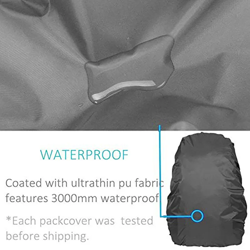 Outdoor Camping Hiking Mountaineering Backpack Bag Waterproof Rain Cap Cover