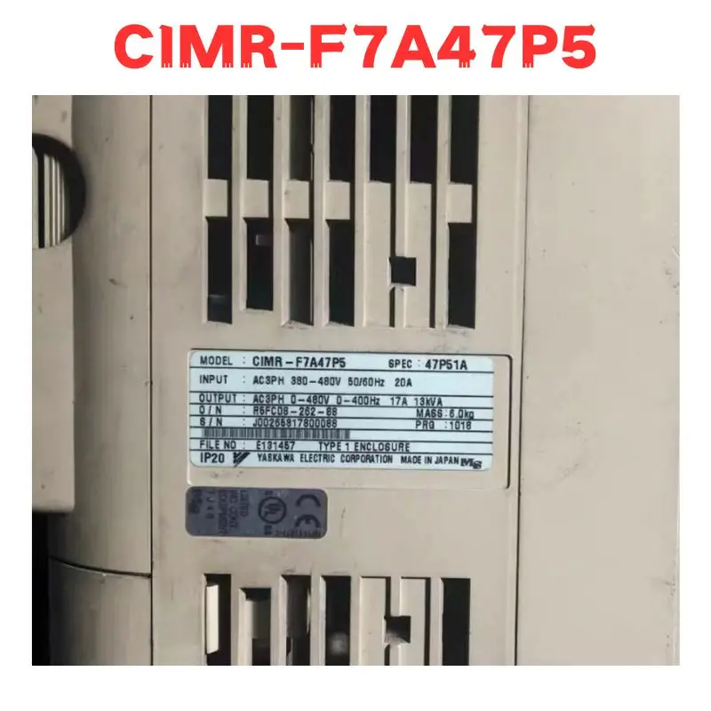 중고 CIMR-F7A47P5 CIMR F7A47P5 주파수 변환기, 테스트 완료