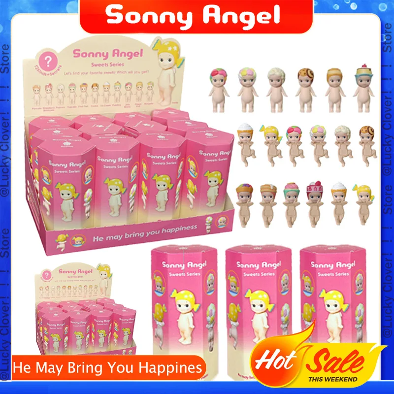 Sunny Angel Party Angel candy Series Tide Play Doll Autodecoratie Computer Mobiele telefoon Plakken Decoratie Leuke blinde doos