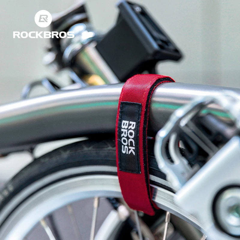 ROCKBROS-Sangle pour roues de vélo pliant Bromsilice, sangles de corps, ceinture de rinçage, sangle de jambe, pantalon, extérieur