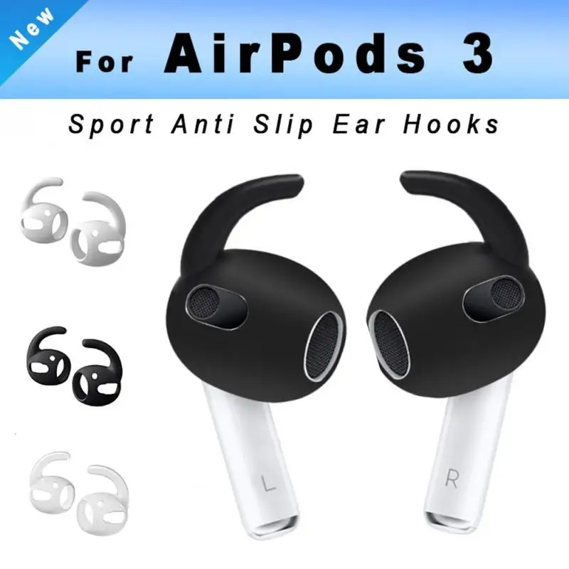 Sport Ear Hooks For Apple AirPods 3 Generation Ear Holder Covers Ear Tips Anti Slip Lost Soft Silicone Ear Grip Holder For Ears
