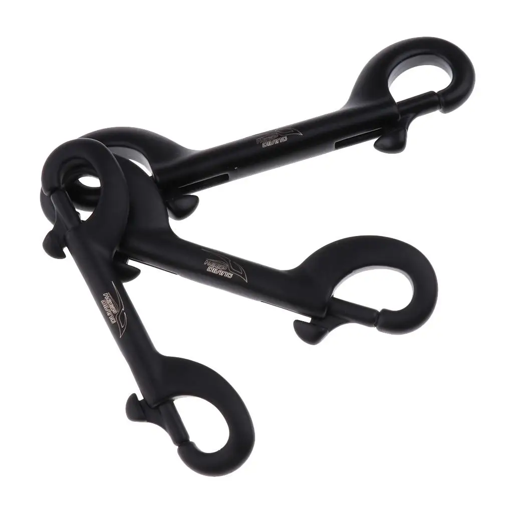 Double End Bolt Snap Marine Stainless Steel Double Ended Trigger Clip for Scuba Dive Reels SMB Gauge and Keychain Use