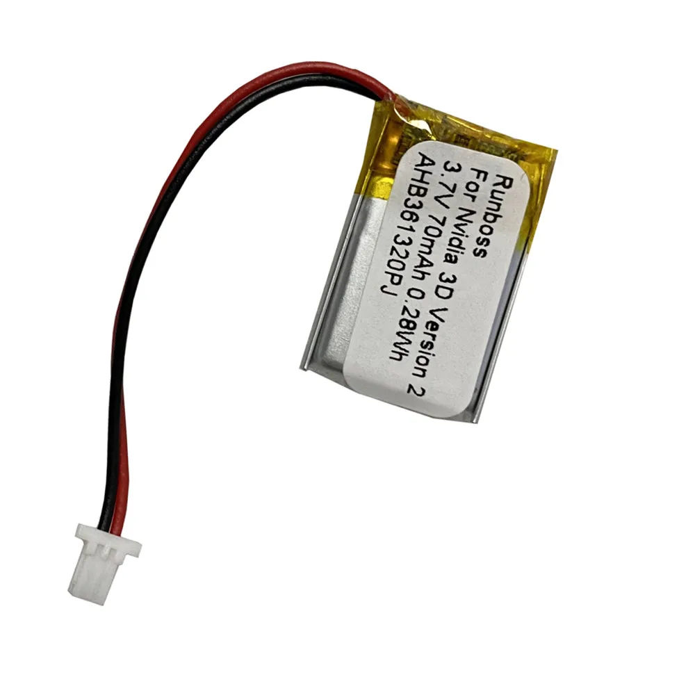 New 3.7V 70mAh AHB361320PJ Battery For Nvidia 3D Vision 2 Eye Glasses