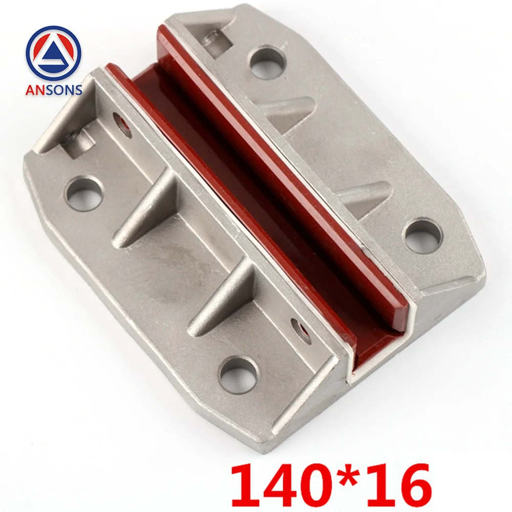 100*10 16 140*10 16 mm S**R Elevator Counterweight Guide Shoe 5500 5200 Sliding Guide Shoe Busher Ansons Elevator Spare Parts