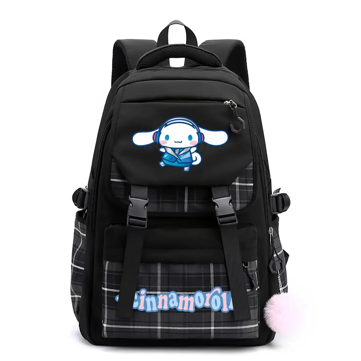 

Cute Cinnamoroll Print Student Schoolbags Women Girls Trendy Backpack Children Teeneger Students Book Bags Cinnamoroll Bags Gift