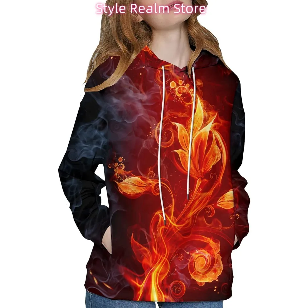 سويت شيرت بغطاء للرأس مطبوع ثلاثي الأبعاد للجنسين للرجال والنساء #3