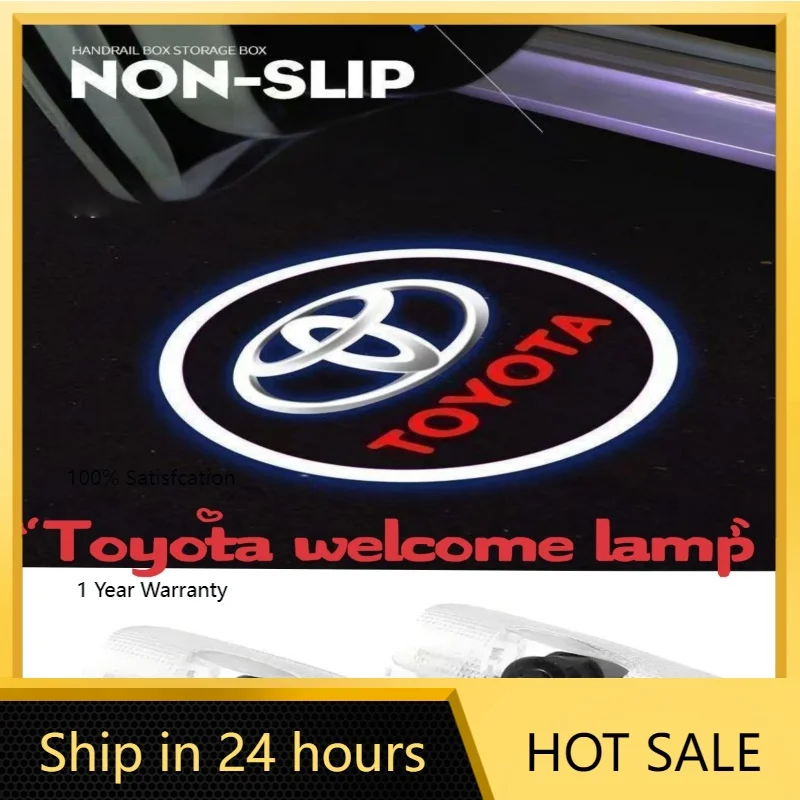 

Колпаки ступиц, светодиодный проекционный фонарь двери для Toyota Camry/Highlander/RAV4/Prado/Crown/Prius, аксессуары с логотипом Ghost Light