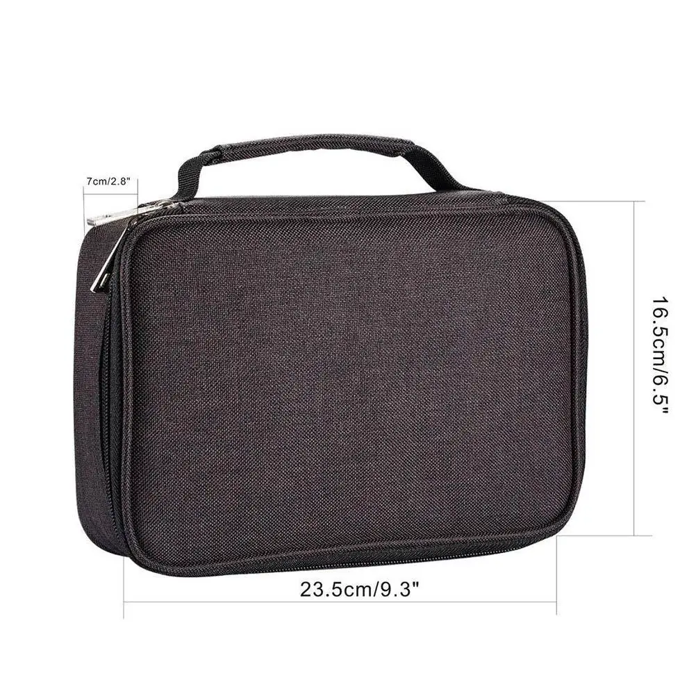 

Portable Colored Pencil Bag 72 Slots Zipper Case for Office Makeup Supplies Lightweight organizer pouch marker holder pencil