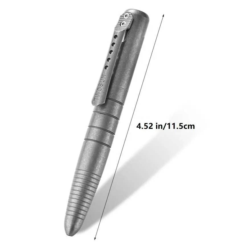 1pc Titanium Alloy EDC Pen With Writing Multi-functional Portable Tools Pen Business Office Ball Point Pen