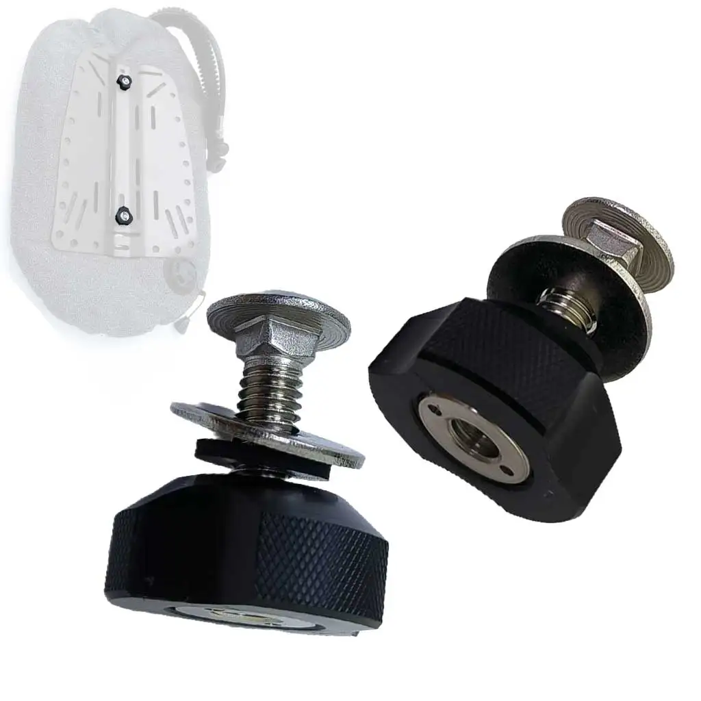 1/2 шт., ручная ручка для подводного плавания BCD, быстроразъемный винт с накатанной головкой из нержавеющей стали для систем крепления задней пластины для резервуара на крыле для дайвинга