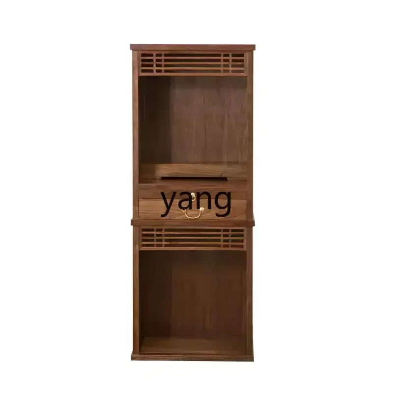 CX double-layer solid wood altar cabinet for table home use modern God of Wealth shrine customization