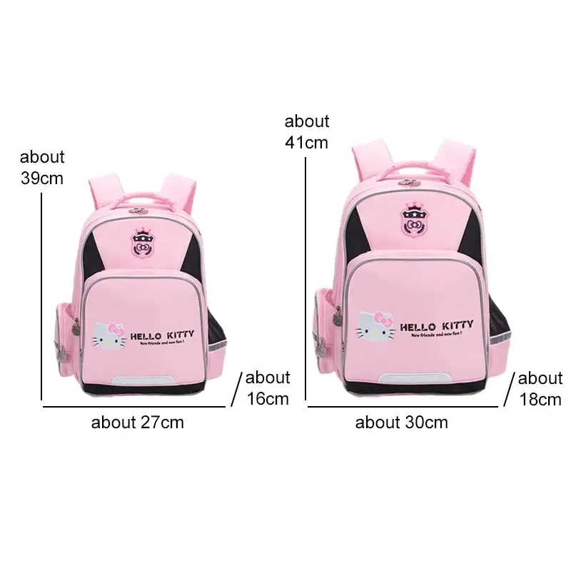 Sanrioed Hello Kitty Anime Cute Large Capacity Children Backpack Schoolbags Student Cartoon Shoulder Bag Travel Gift for Friend