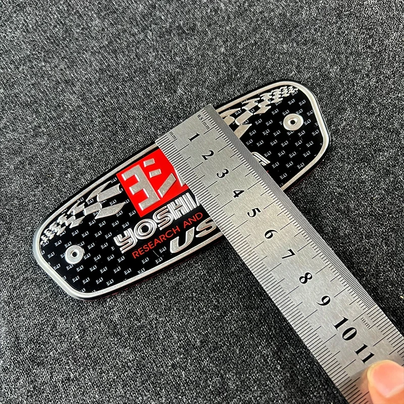 اكسسوارات الدراجات النارية سبائك الألومنيوم ماسورة العادم ملصق الشارات مقاومة للحرارة مقاوم للماء لأخيه السهم يوشيمورا #4