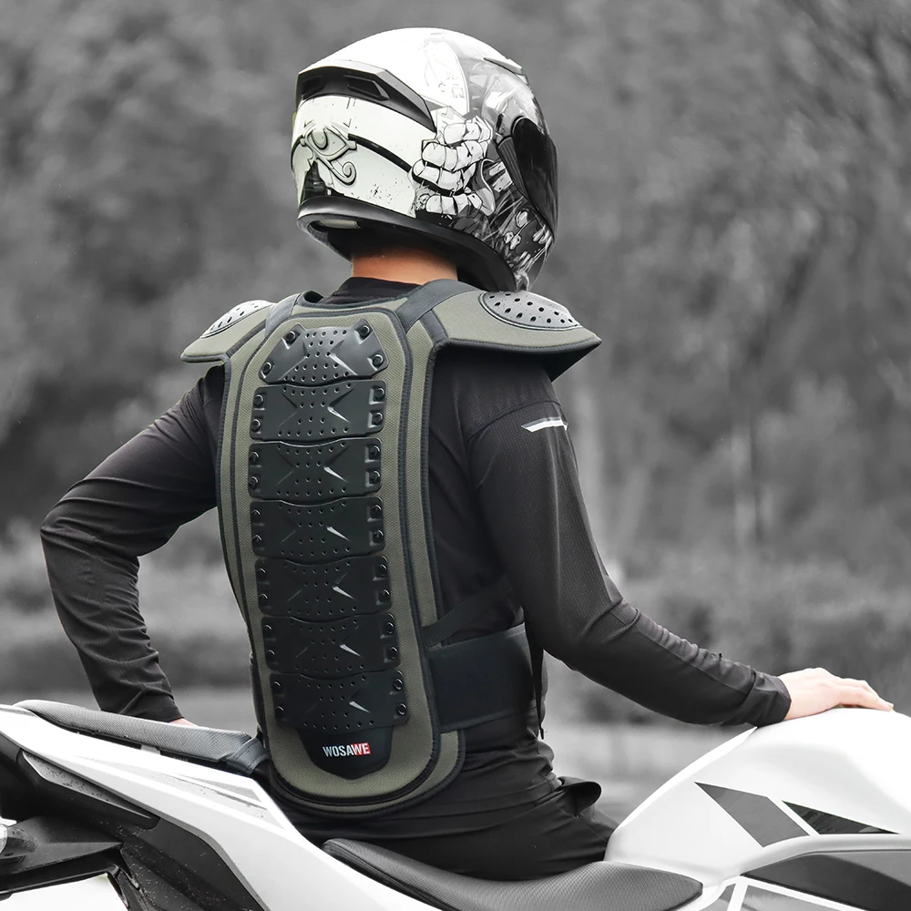 WOSAWE Motorcycle Jackets Men's Breathable Jackets Motocross Enduro Racing Moto Chest Vest Equipment Clothes view 2