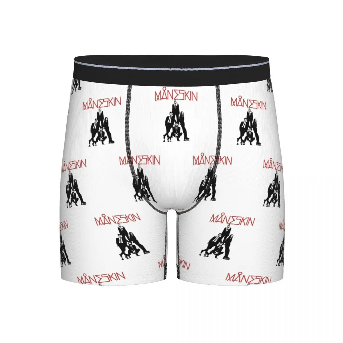 

Long Boxer Underpants Shorts Vintage Maneskin Rock Band Panties Men's Soft Underwear for Homme Man Boyfriend Gift