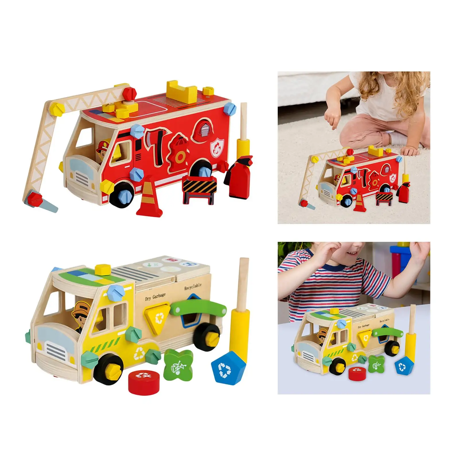 

Kids Nut and Bolts Toy Construction Kit Children 3D Busy Board Fine Movement