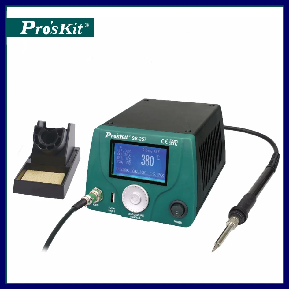 

Pro'sKit SS-256H 257H 259H LCD digital intelligent BGA temperature control High Power NTY tool Strong soldering station