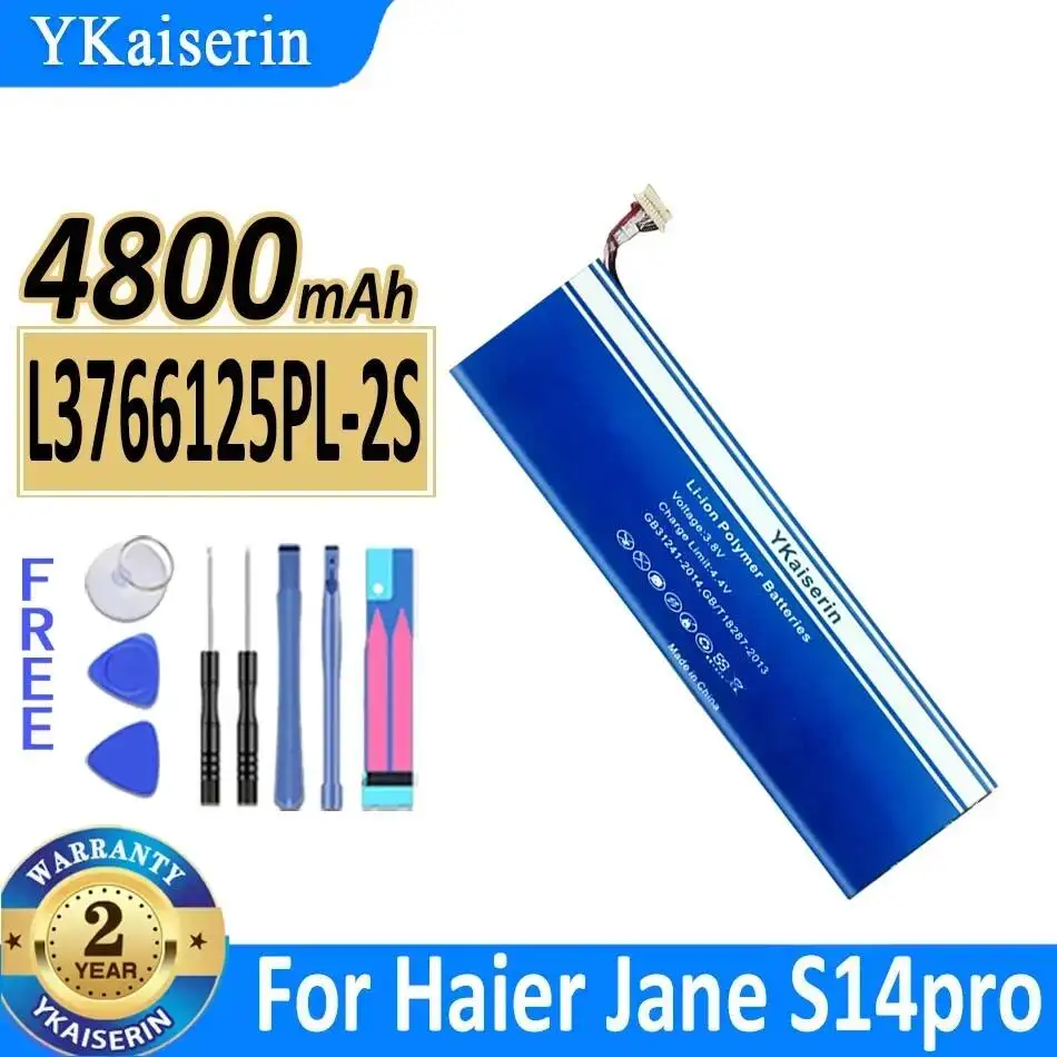 

High-Capacity L3766125PL-2S Fast Charging For Haier Jane S14 Pro 4800mAh Laptop Battery