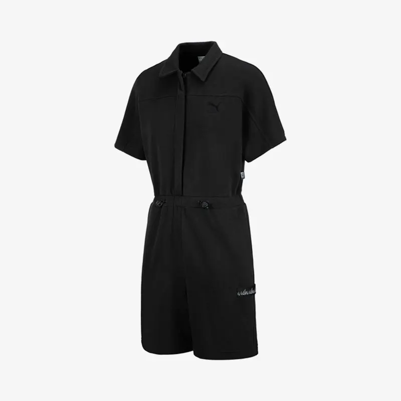 

Puma оригинальный летний женский повседневный спортивный комбинезон с воротником 2023, 621935-01