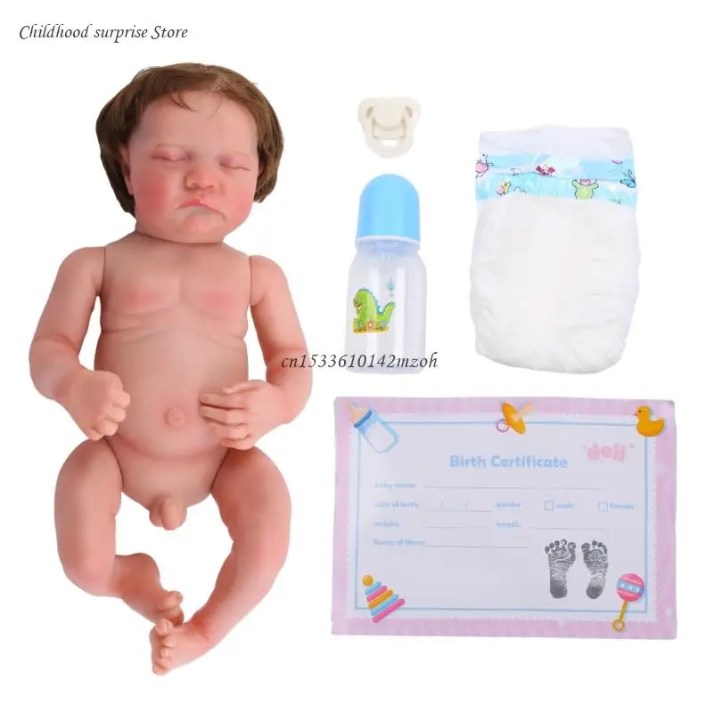 

18Inch Reborns Baby Newborn Sleeping Infant Boy Girl Silione Full Body Dropship