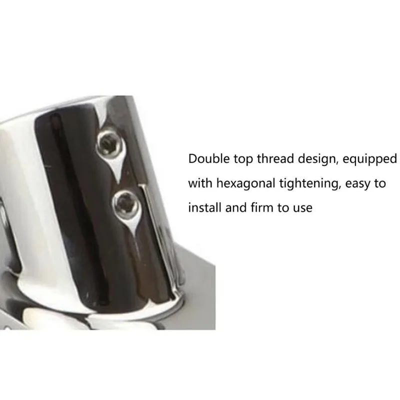 22/25/30/32mm 316 Stainless Steel Hand Rail Fittings 60Degree Rectangula Base Tube Base For Boat Marine Yachts