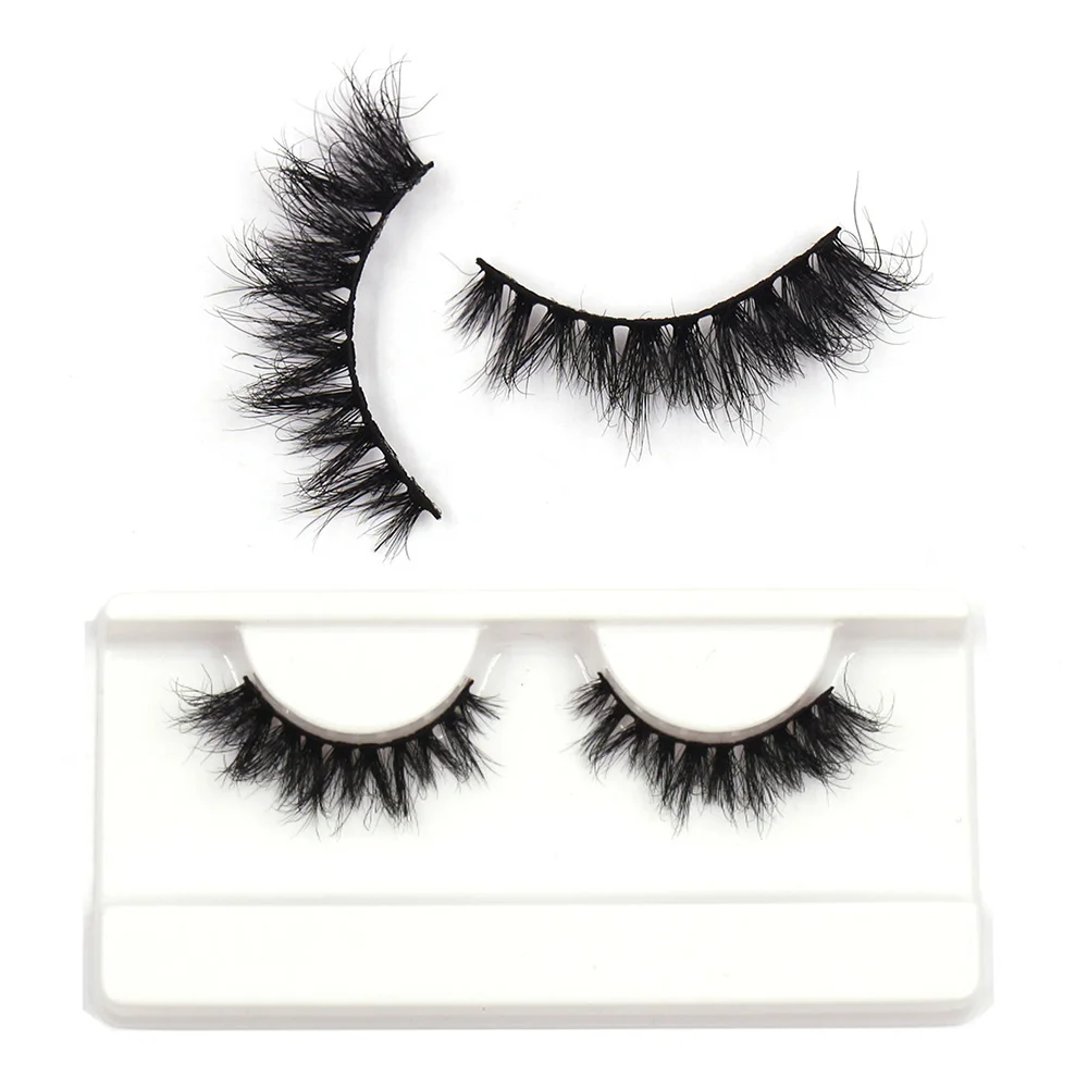 AMAOLASH 5D Mink Lashes 15mm Soft Layered Messy Natural Fluffy False Eyelashes Makeup Tools Eyelash Extension