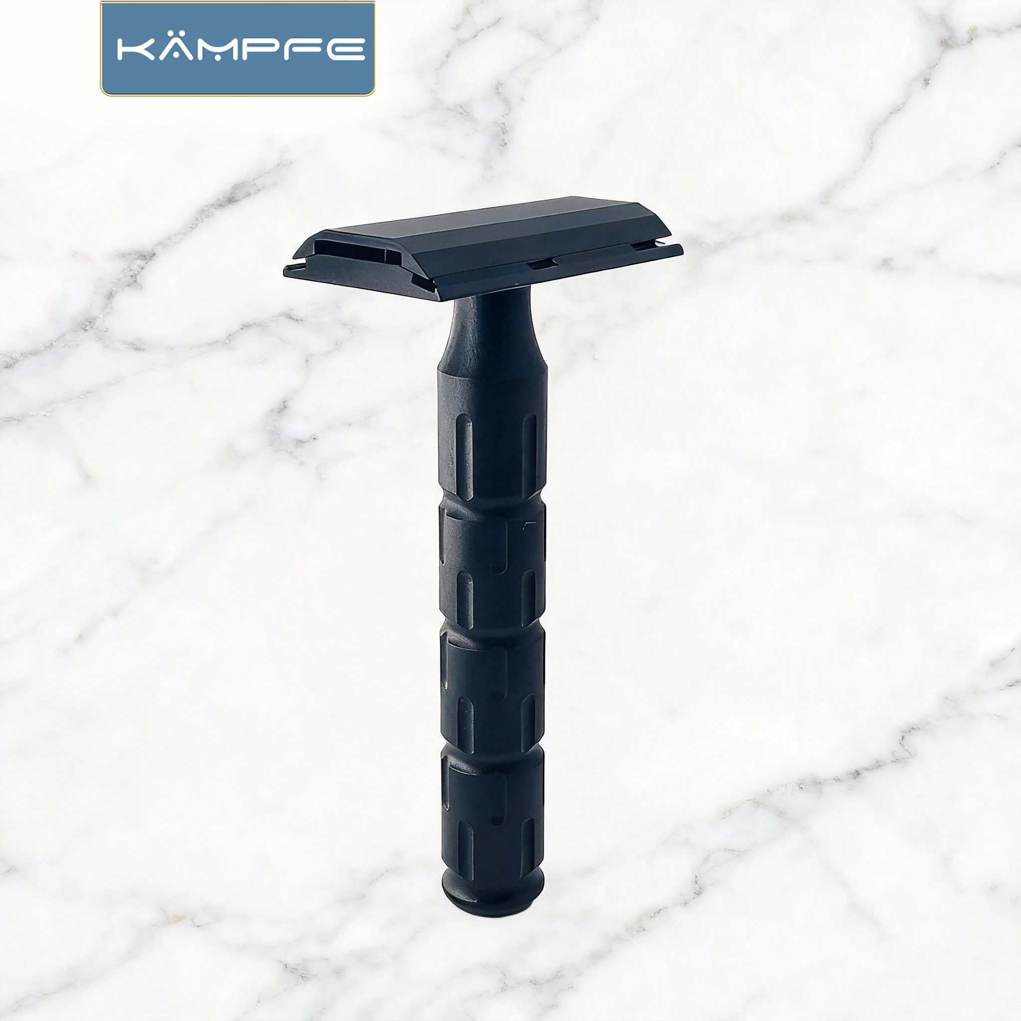 Kampfe Portable Manual Razor CNC Machined Aluminum Alloy Lightweight Beard Shaver for Men
