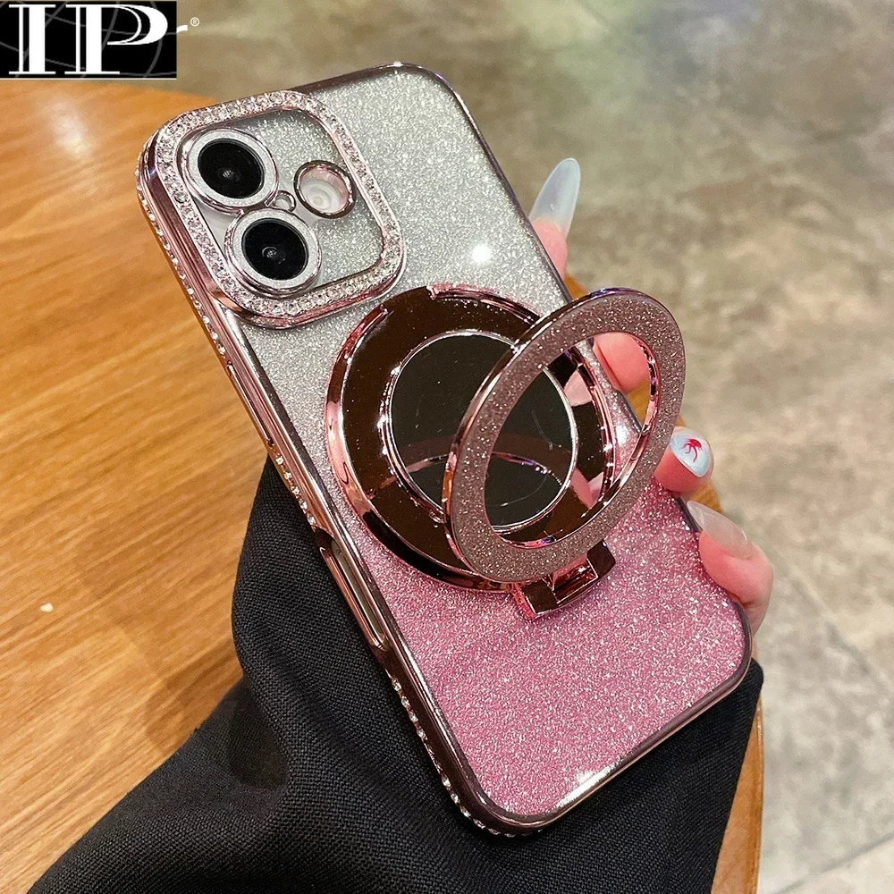 

Зеркальный чехол для iPhone 16 Pro Max 15 14 Plus 13 12 11