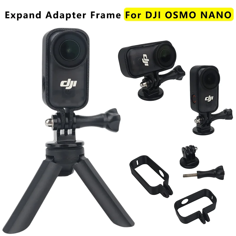 For DJI Osmo Nano Camera Frame Cage Housing Case Expansion Protective Adapter For DJI OSMO NANO Two Claw Mount Bracket Accessory