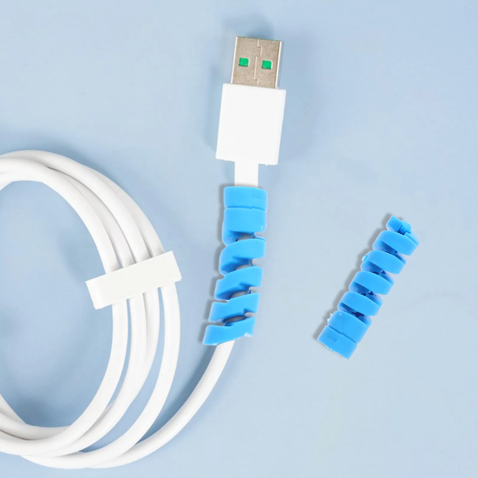 Protecteur de câble en Silicone, 30 pièces, pour lignes de données, cordons de chargement, fils USB, flexibilité améliorée, résistance aux bris, codage couleur
