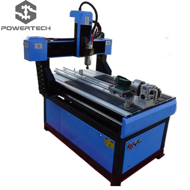 6090 4 Axis Small CNC Router Machine With 2.2KW Spindle NC Studio Control PLC & Gear Components For Wood Aluminum Copper-DIY Kit