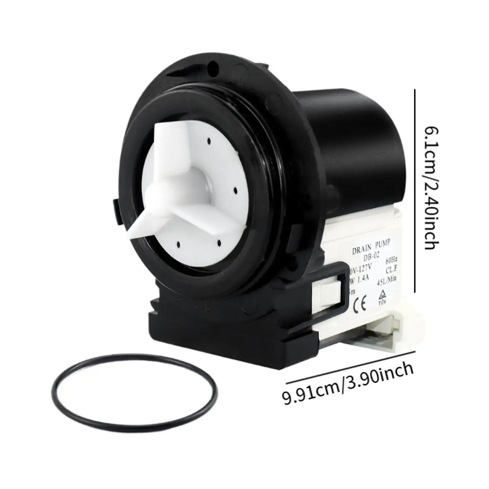 محرك مضخة تصريف الغسالة، بديل احترافي خفيف الوزن وصغير الحجم #4