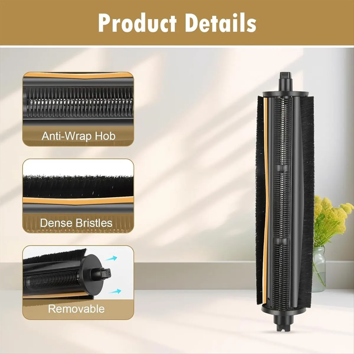 Tri-Cut-Bürstenersatz für X40 Ultra, L20 Ultra, L10s Ultra, L10s Pro Ultra, L40 Ultra, X30 Ultra Roboterstaubsauger-ABWO