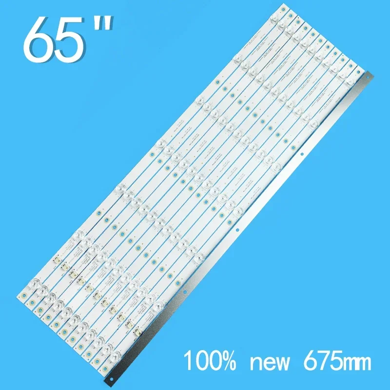 LED Backlight strip 7 lamp For KONKA 65'' TV LED65X8 LED65R8100 RF-AA650E30-0701S-09 1892Y