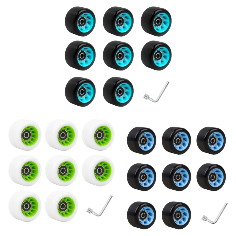 

Skateboard Roller Skate with Bearings, Double Row Roller Skate Wheel Set