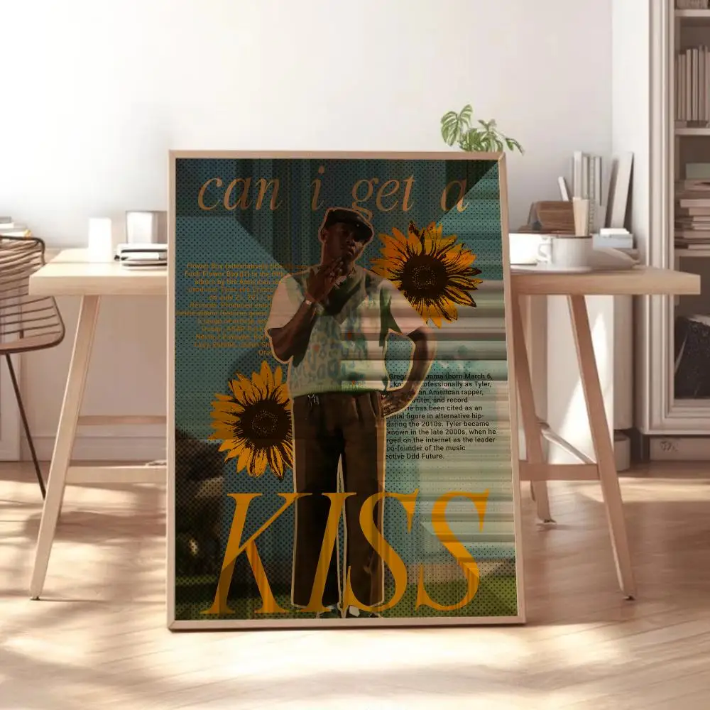 T-tyler, The Creator Poster Waterproof Wall Art Sticker For Bar Living Room Vintage Room Decor High Quality Print Gift view 6