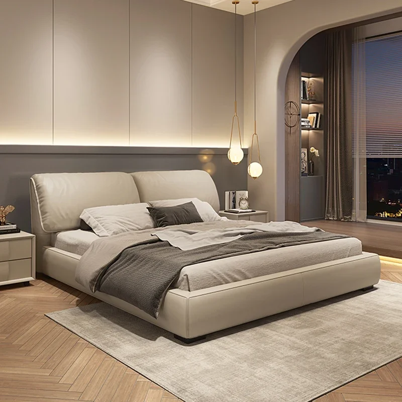 

Unique Bedroom Bed Double Modern Luxury Multifunctional King Size Bed Frames Headboards Muebles Para El Hogar Home Furniture