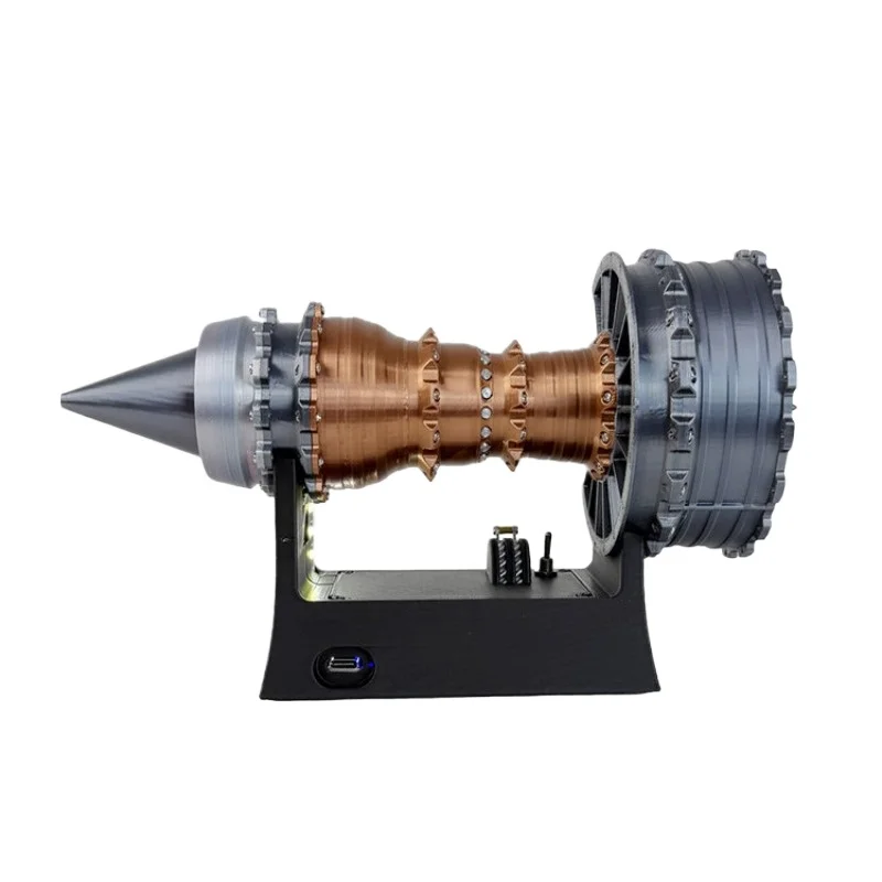 For Enhanced 25cm Aircraft Turbofan Engine Model, Can Start Aircraft Engine Creative Toy