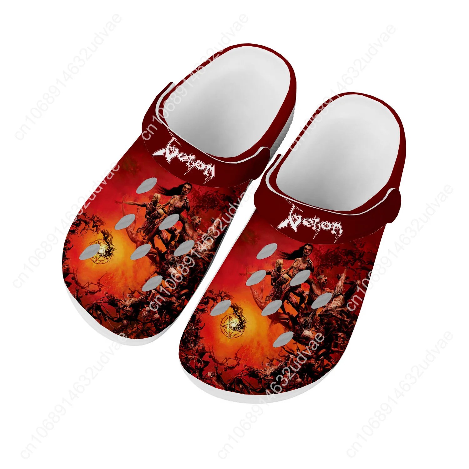 

Venom Band Sandals Men Women Teenager Fashion Water Shoes Heavy Metal Garden Breathable Comfort Beach Clog Custom Slippers