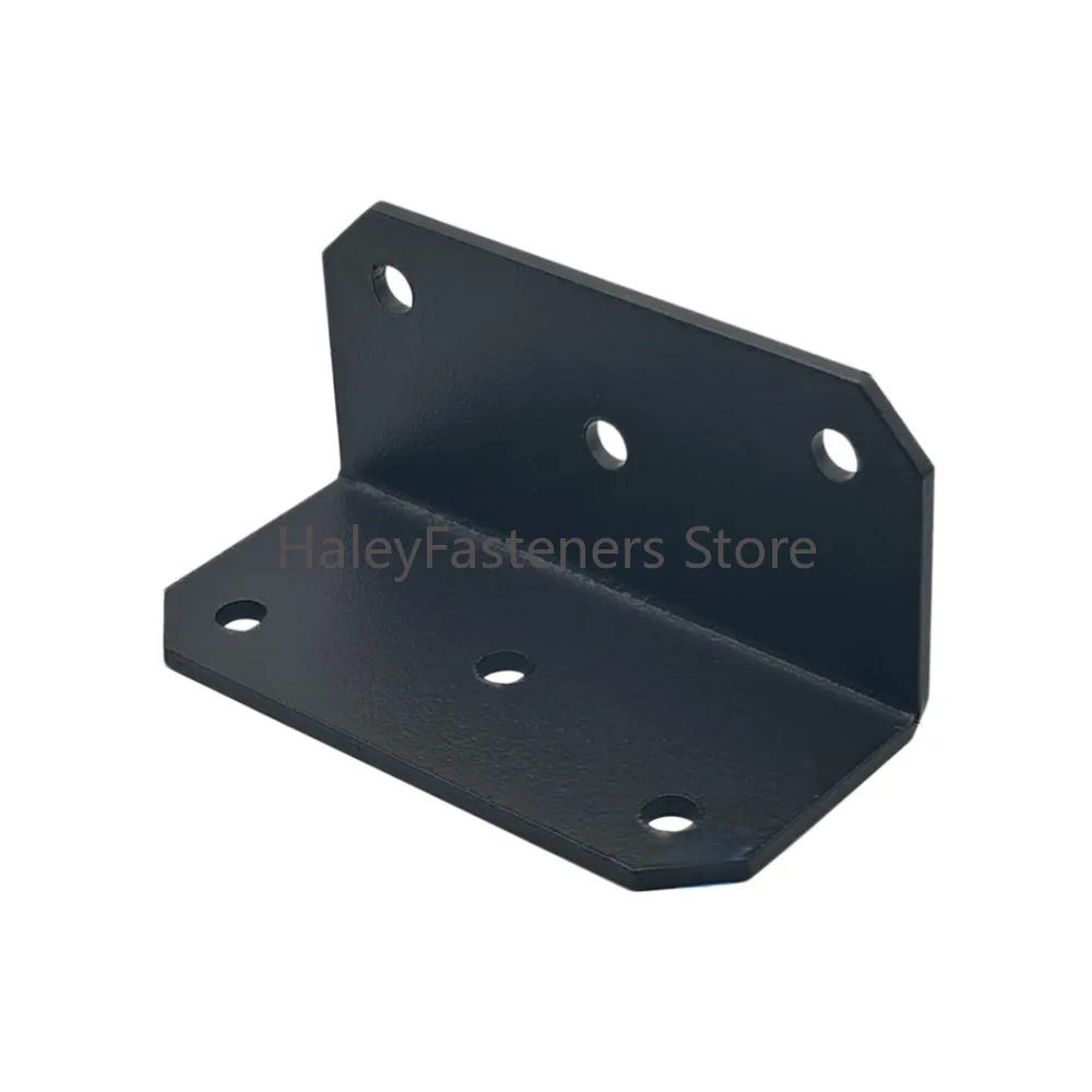 10pcs Galvanized L Shaped Corner Brace, Heavy Duty Metal Angle Bracket with Fasteners for Wood Shelves Furniture Cabinet Fence