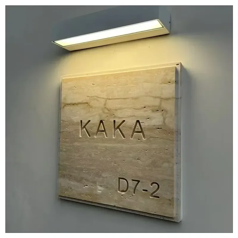 Modern Custom House Numbers Weather Resistant Outdoor Address Plaques for Home and Exterior
