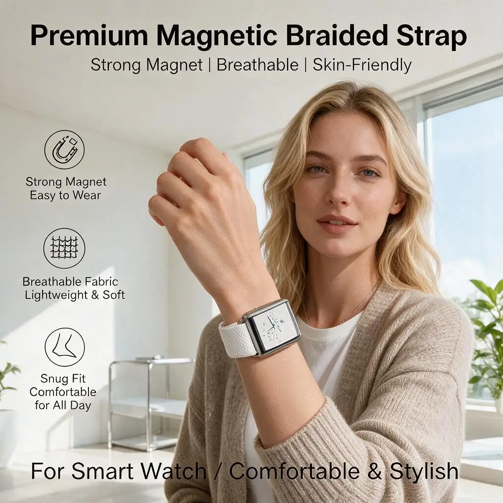 WHOOP 5.0 MG Replacement Band Nylon Woven Wrist Strap Crown Clock Pattern Print With W Packaging Fitness Sport Accessory