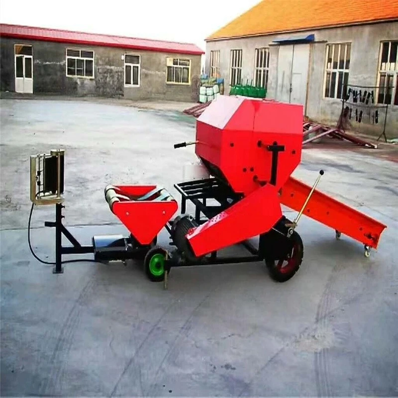 Straw forage baling and laminating machine, breeding farm fermentation baling and laminating machine